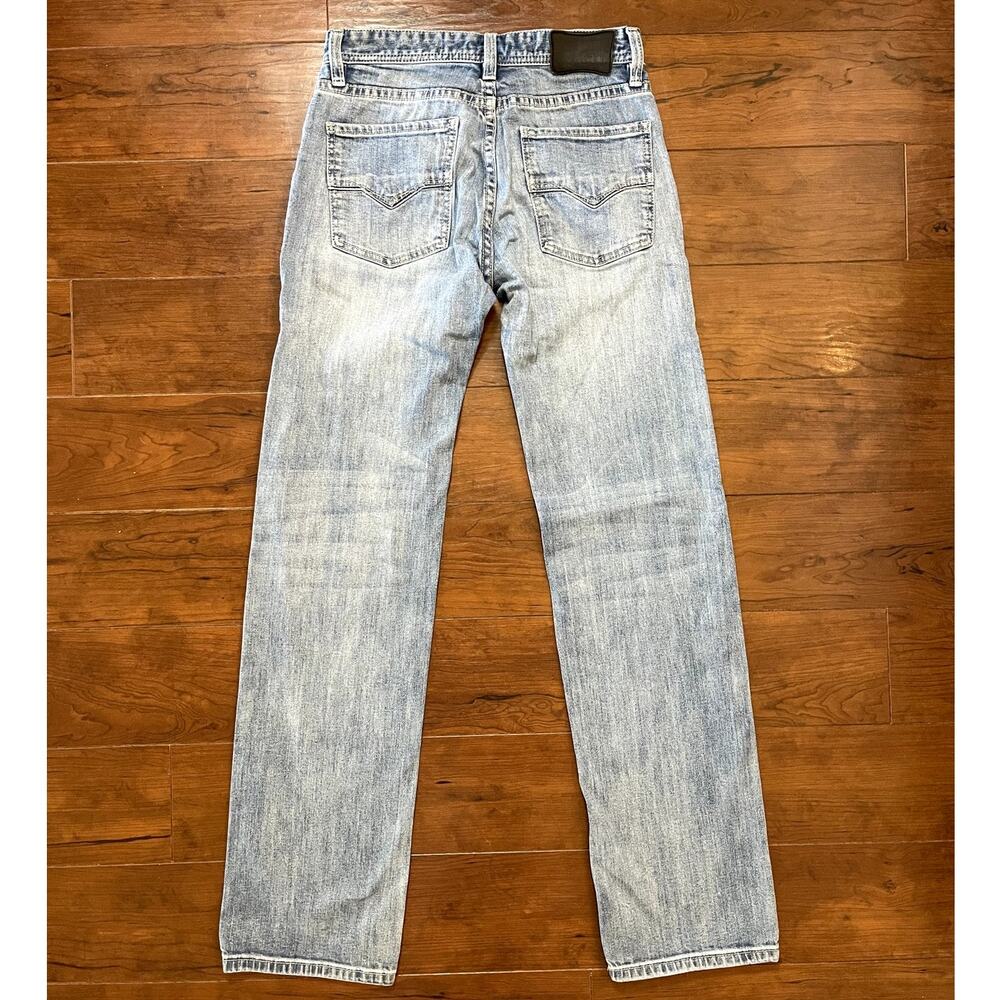 Rock & Roll Denim Revolver Straight Mens 28x34 Slim Straight Light Wash Jeans - Picture 3 of 8